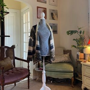 Francesca‘s Collection Large Striped Cardigan.